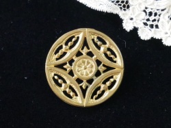 フランスアンティークメタルレリーフデザインボタンB