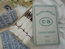 フランス　ビンテージ　メルスリー　カルティエブレッソン　赤糸　刺繍糸　裁縫　手芸 刺繍糸 刺しゅう糸 赤 レッド 25番糸 クロスステッチ フランス