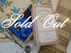 アンティークCARTIER-BRESSONボックス入り刺繍糸セット584