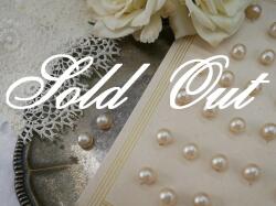 アンティークフェイクパールガラスボタン（チェコスロバキア製）