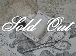 アンティーク立体コットン糸巻き（ホワイト）