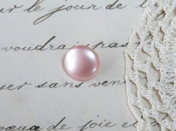 フランスフェイクパールピンクボタンB