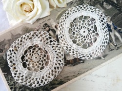 フランスハンドメイドクロッシェレース 2点セット B