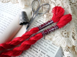 フランスCARTIER-BRESSON刺繍糸2本セット レッド2