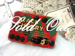 フランスヴィンテージブラックチェリー缶入りセット