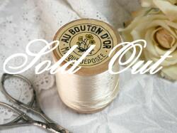 フランスヴィンテージフラワーラベル木製糸巻き