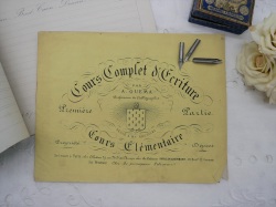 ボワデゥルシ　カリグラフィー　フランスアンティーク ボワデゥルシ カリグラフィー フランスアンティーク ボワデゥルシ