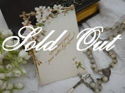 フランスアンティークフラワークロモスカード