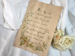 フランスアンティーク手紙