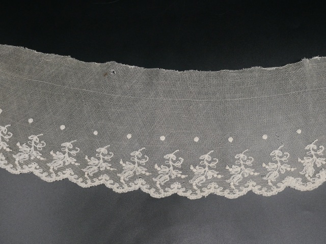 フランス購入 アンティーク レースクロス スカラップ フランス