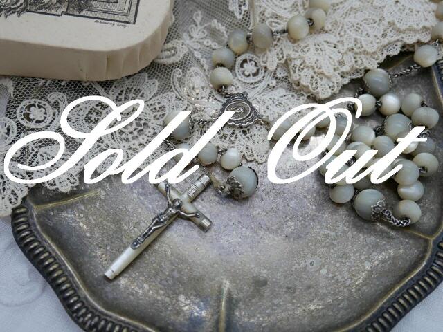 フランスアンティークマザーオブパールのロザリオ