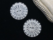 フランスヴィンテージクリアルーサイトボタン（直径2.2cm）