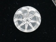 フランスヴィンテージクリアガラスボタン（直径1.8cm）