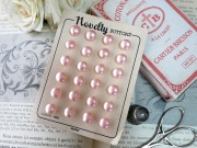 フランスフェイクパールピンクボタンシートA