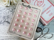 フランスフェイクパールピンクボタンシートB