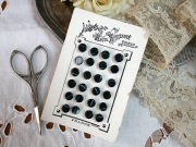 フランスアンティークマザーオブパールダークグリーンミニボタンシート