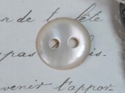 フランスアンティークマザーオブパールクリームボタン