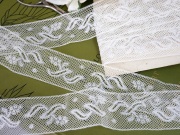 フランスヴィンテージヴァレンシエンヌフラワーボーダーレース幅3.0cm