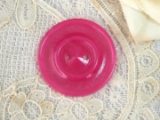フランスヴィンテージピンクガラリスボタン（直径2.7cm）
