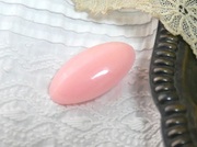 フランスヴィンテージマーキス型ピンクボタン（2.1cmX1.1cm）