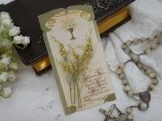フランスアンティークHoly Card・プルミエール コミュニオン2N