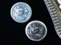 フランスアンティークハンティングHORSEボタン2個セット（直径1.5cm）