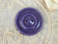 フランスヴィンテージヴァイオレットガラリスボタン（直径2.7cm）