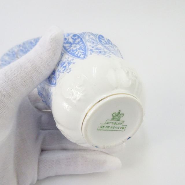 Aynsley China - 【超希少!】エインズレイ1895年製126年超え！ブルーポピーティーカップトリオ Aynsley China - 【超希少!】エインズレイ1895年製126年超え