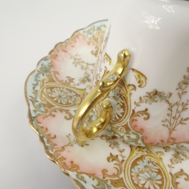 エインズレイ ティーカップ＆ソーサー トリオ 英国製 ガーランド 小花  