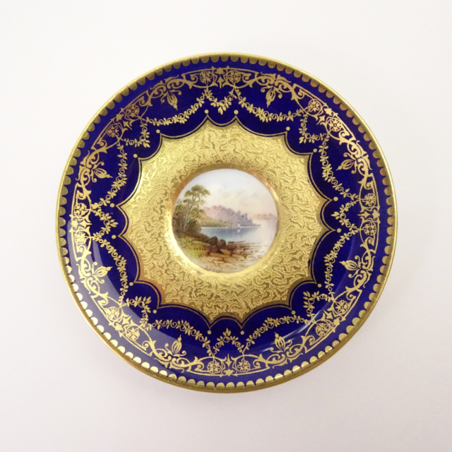 Coalport コールポート 英国製 デミタスカップ＆ソーサー 窓図
