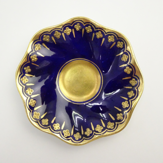 コールポート デミタスカップ ソーサー コバルトブルー