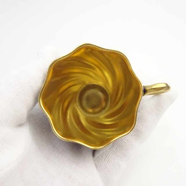 コールポート デミタスカップ ソーサー コバルトブルー