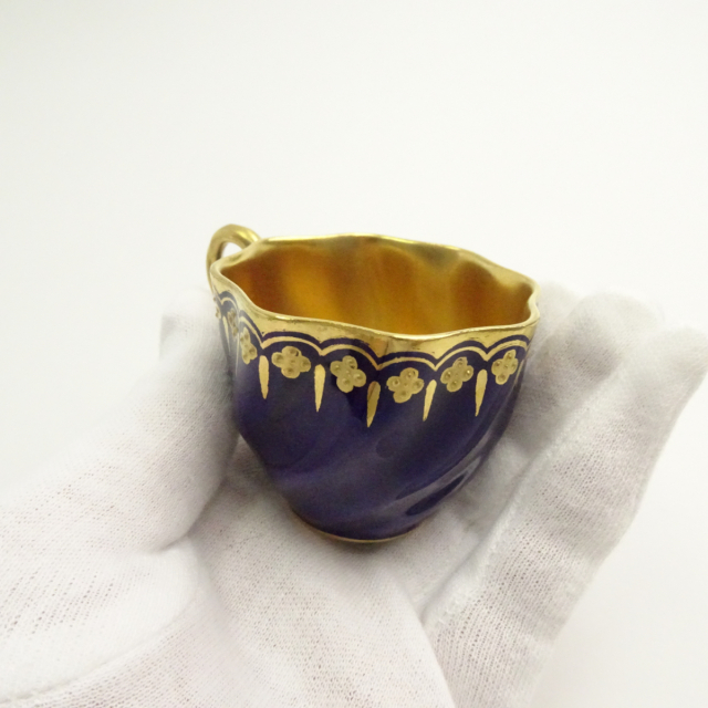 コールポート デミタスカップ ソーサー コバルトブルー