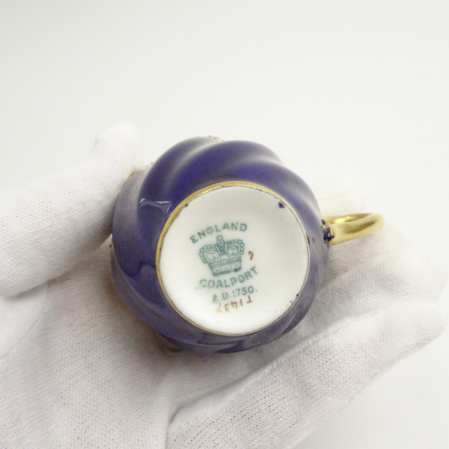 コールポート デミタスカップ ソーサー コバルトブルー