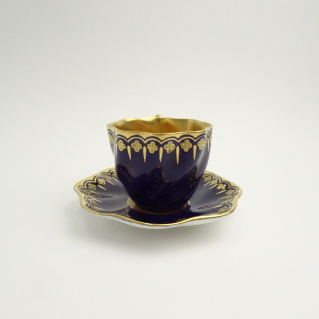 コールポート デミタスカップ ソーサー コバルトブルー