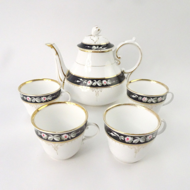 ドイツ製 CT アンティーク ポット カップ&ソーサー セット