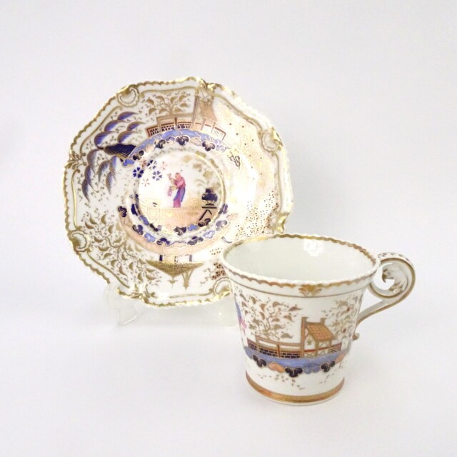 アンティーク シノワズリ カップ&ソーサー