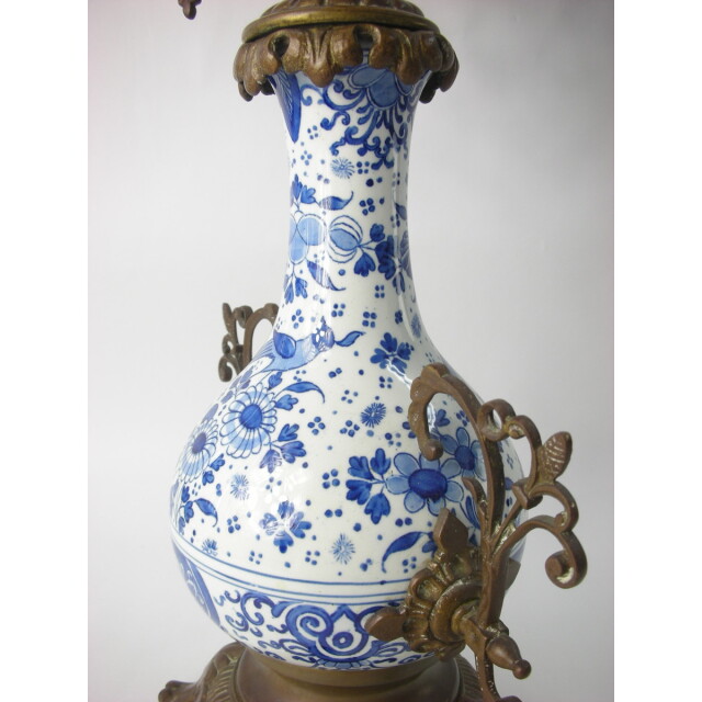 オランダ 陶器 アンティーク 燭台