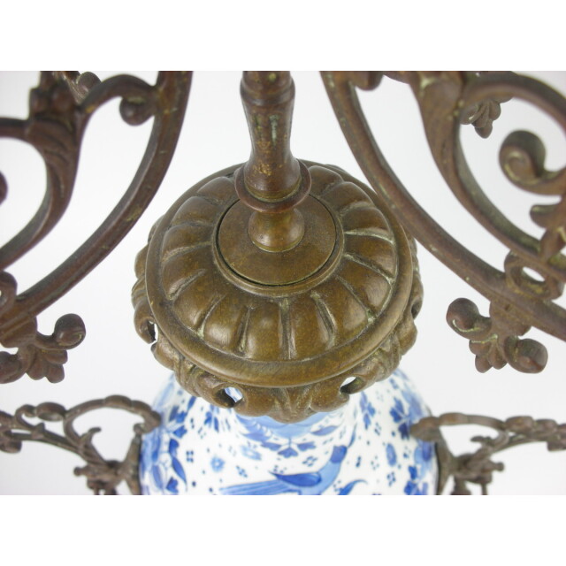 オランダ 陶器 アンティーク 燭台