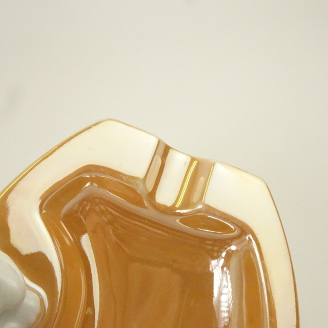 オールドノリタケ ラスター彩 ブルドッグ 灰皿 アッシュトレイ