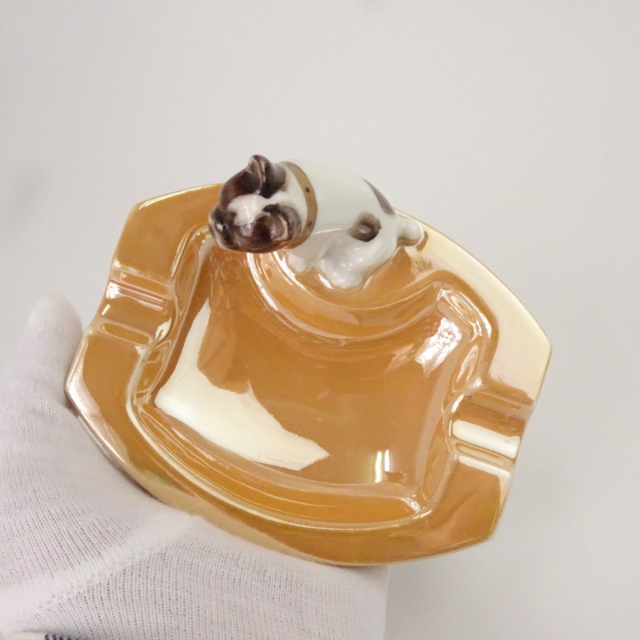 オールドノリタケ アッシュトレイ ブルドッグ