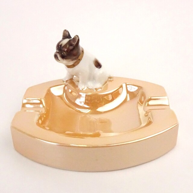 オールドノリタケ 灰皿 ブルドッグ