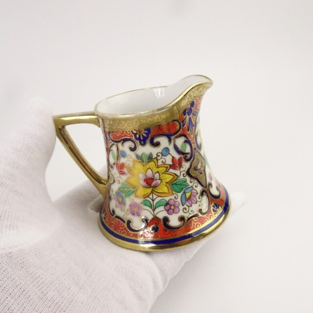 オールドノリタケ 金彩 デミタスカップ アンドソーサー ポット クリーマー デミタスカップ  マルキ印