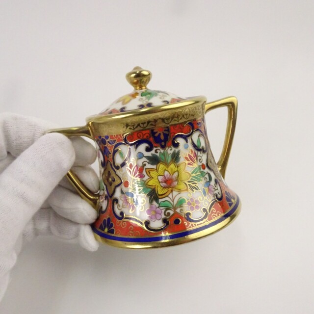 オールドノリタケ 金彩 デミタスカップ アンドソーサー ポット クリーマー デミタスカップ  マルキ印