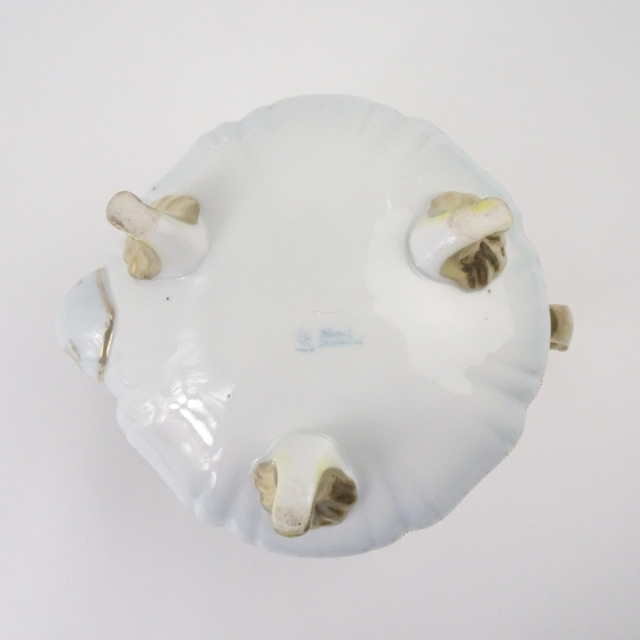 オールドノリタケ 猫足 バラ絵 三足 ディッシュ