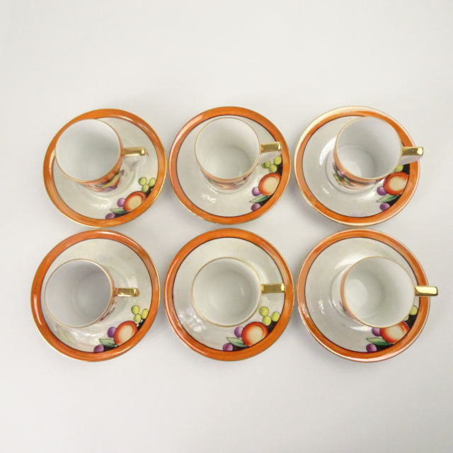 オールドノリタケ ラスター彩 デミタス コーヒーカップ セット オールドノリタケ ラスター彩 デミタス コーヒーカップ セット