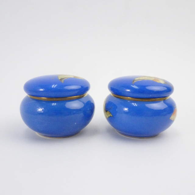 オールドノリタケ 蝶が舞う青地 ヴァニティセット ドレッサーセット