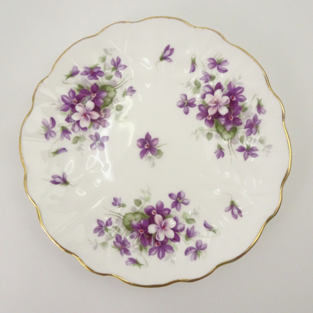 エインズレイ ティーポット クリーマー セット スミレ バイオレット