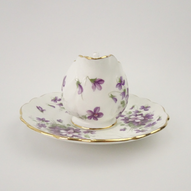 エインズレイ ティーポット クリーマー セット スミレ バイオレット