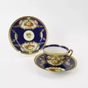 Noritake - 【美品】オールドノリタケ 金盛り チョコレートポット ３小皿 1ソーサー セット 美品】オールドノリタケ 金盛り チョコレートポット 3小皿 1